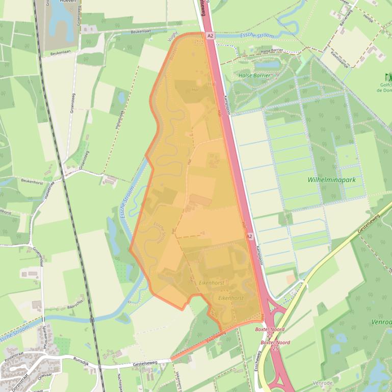 Kaart van postcodegebied 5296PZ.