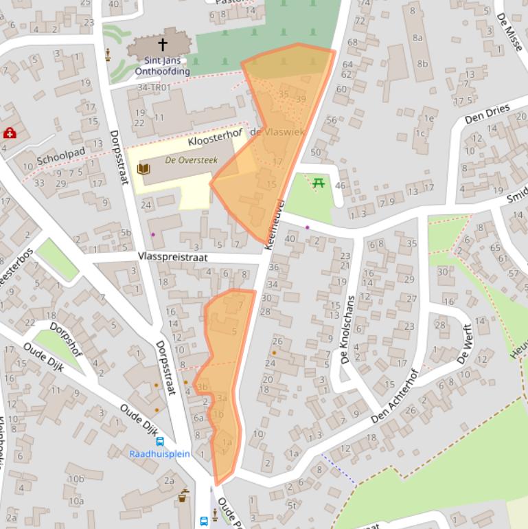 Kaart van postcodegebied 5298AH.