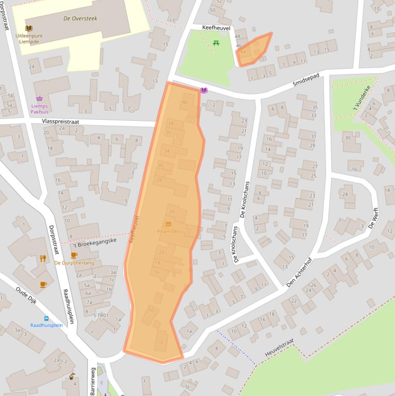 Kaart van postcodegebied 5298AK.