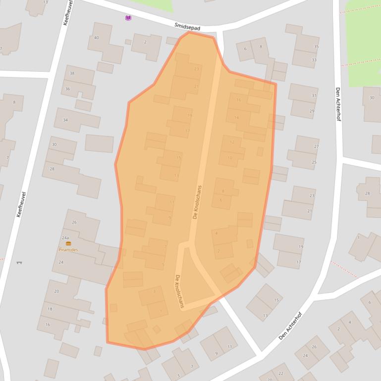 Kaart van postcodegebied 5298AX.