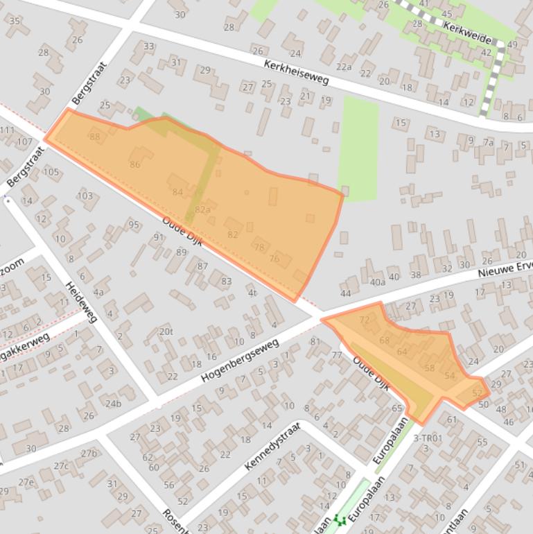 Kaart van postcodegebied 5298BE.