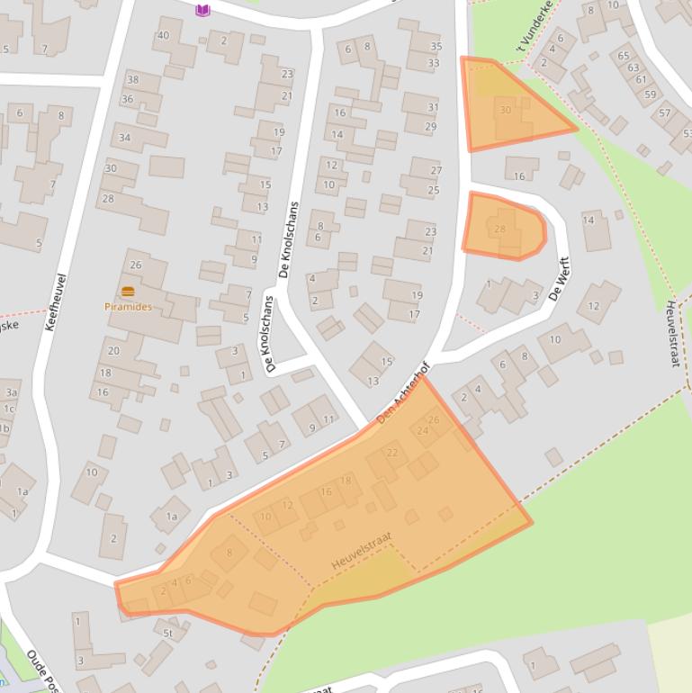 Kaart van postcodegebied 5298BH.