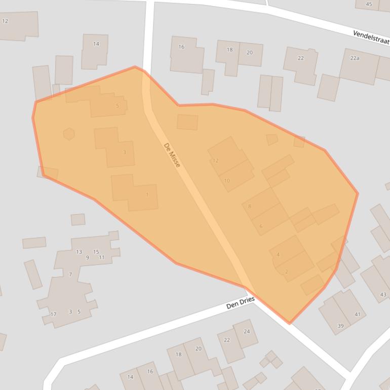 Kaart van postcodegebied 5298BN.