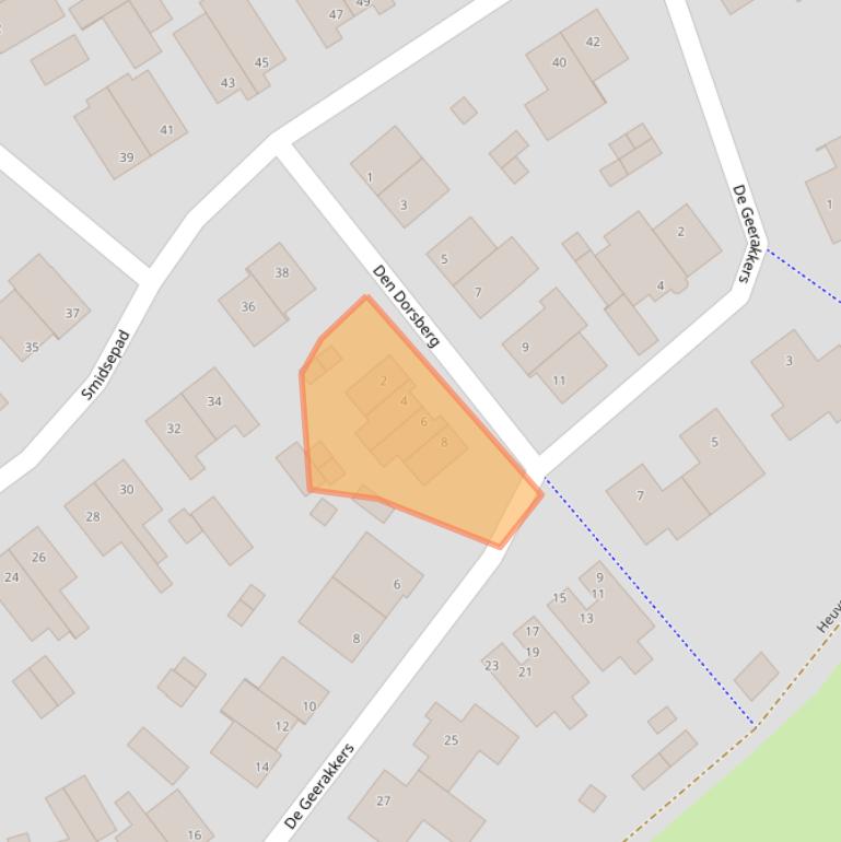 Kaart van postcodegebied 5298BT.