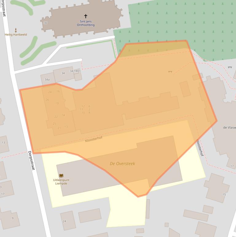 Kaart van postcodegebied 5298BW.