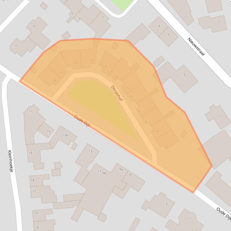 Kaart van postcodegebied 5298BX.