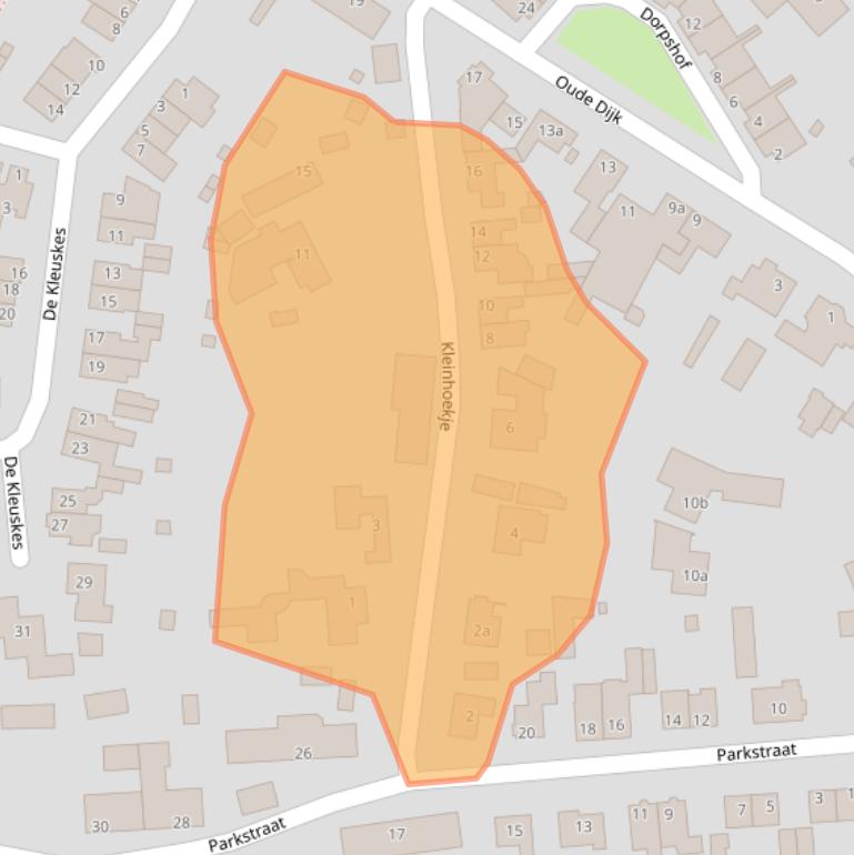 Kaart van postcodegebied 5298CG.