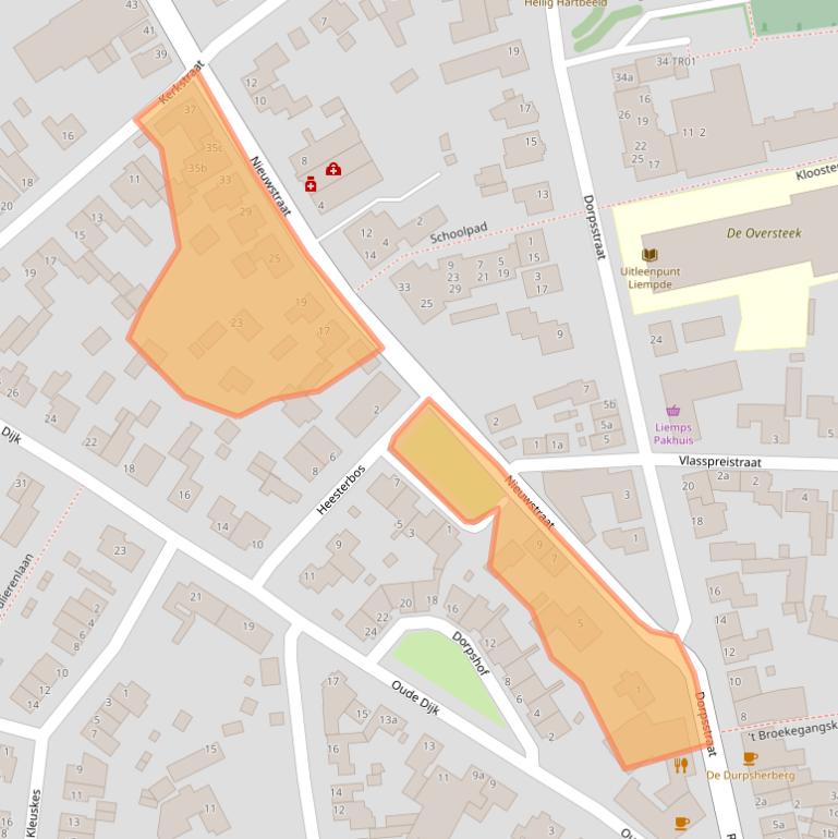 Kaart van postcodegebied 5298CJ.