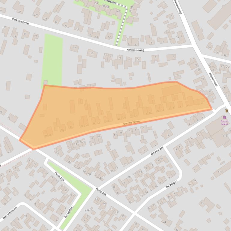 Kaart van postcodegebied 5298CS.