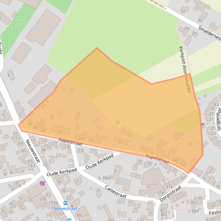 Kaart van postcodegebied 5298CV.