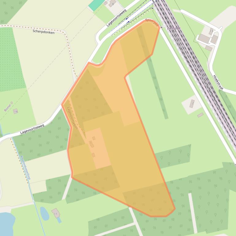 Kaart van postcodegebied 5298LA.