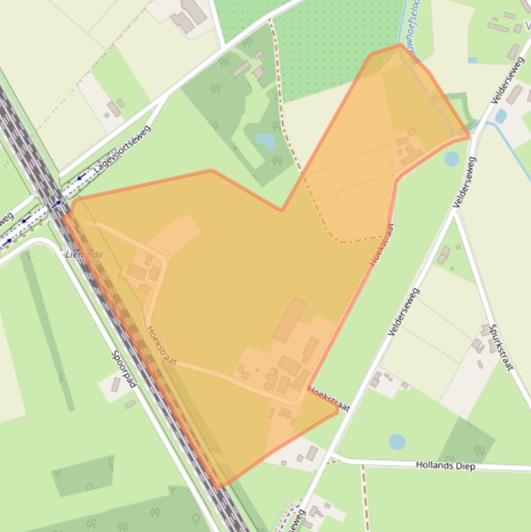 Kaart van postcodegebied 5298LD.