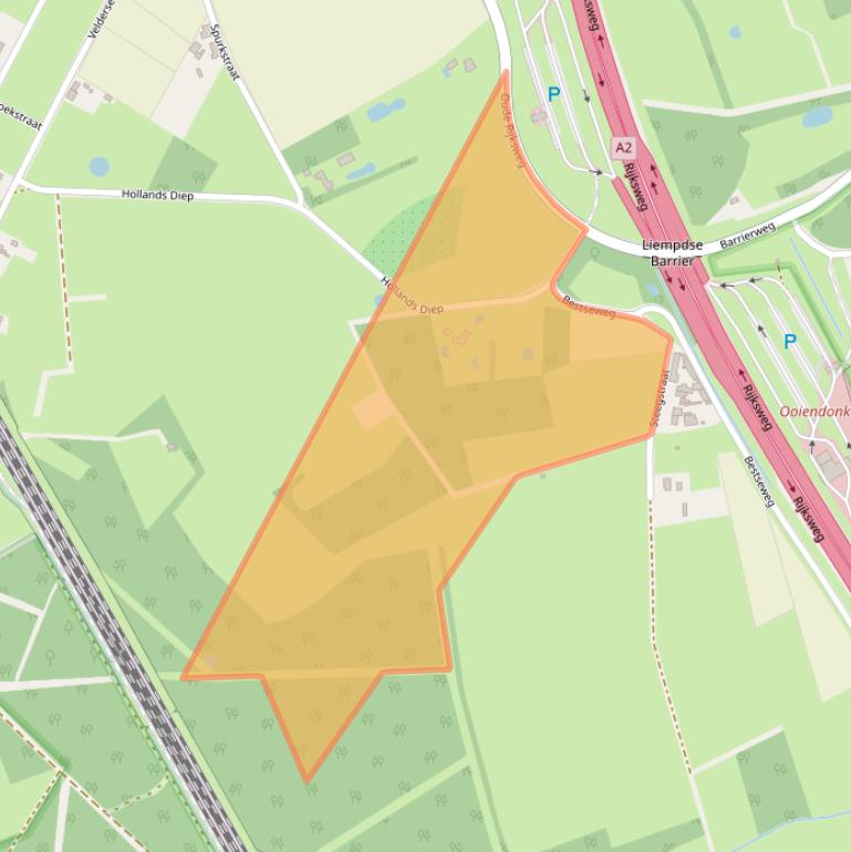 Kaart van postcodegebied 5298LL.