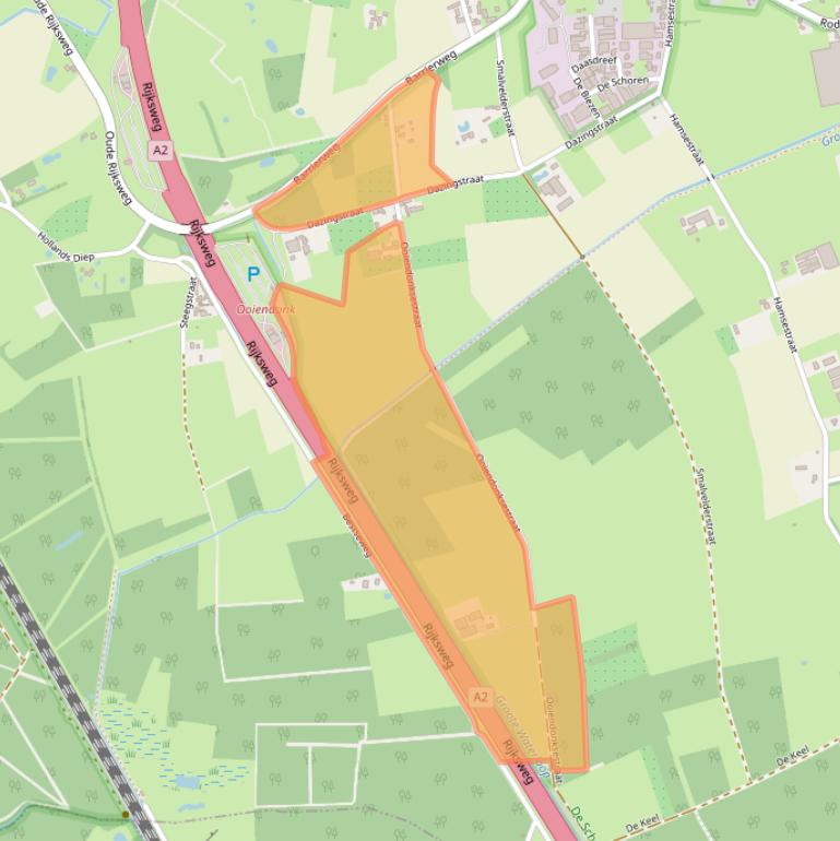 Kaart van postcodegebied 5298LR.