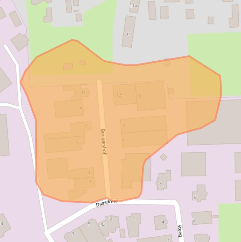 Kaart van postcodegebied 5298MN.