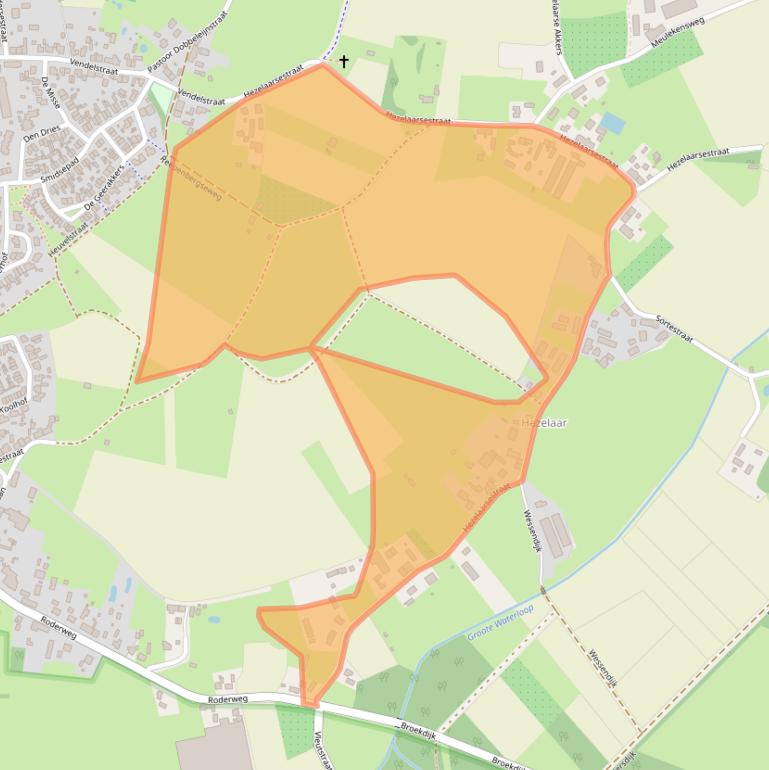 Kaart van postcodegebied 5298NJ.