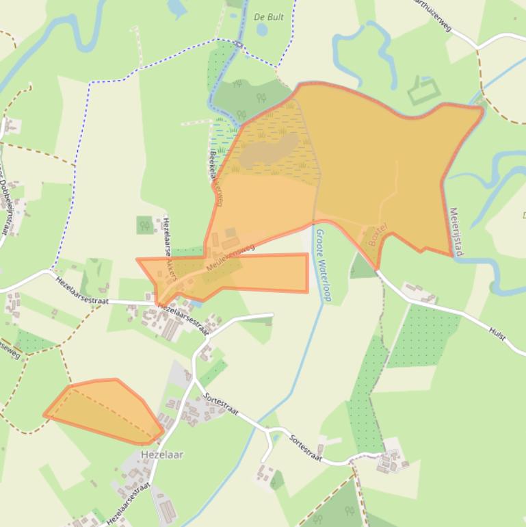 Kaart van postcodegebied 5298NL.