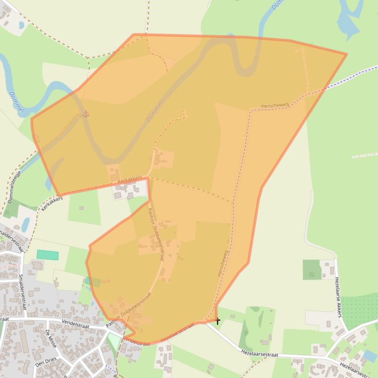 Kaart van postcodegebied 5298NM.