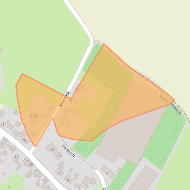 Kaart van postcodegebied 5298NR.