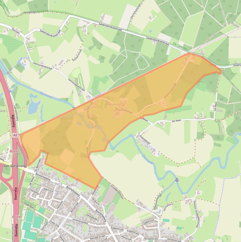 Kaart van postcodegebied 5298NV.