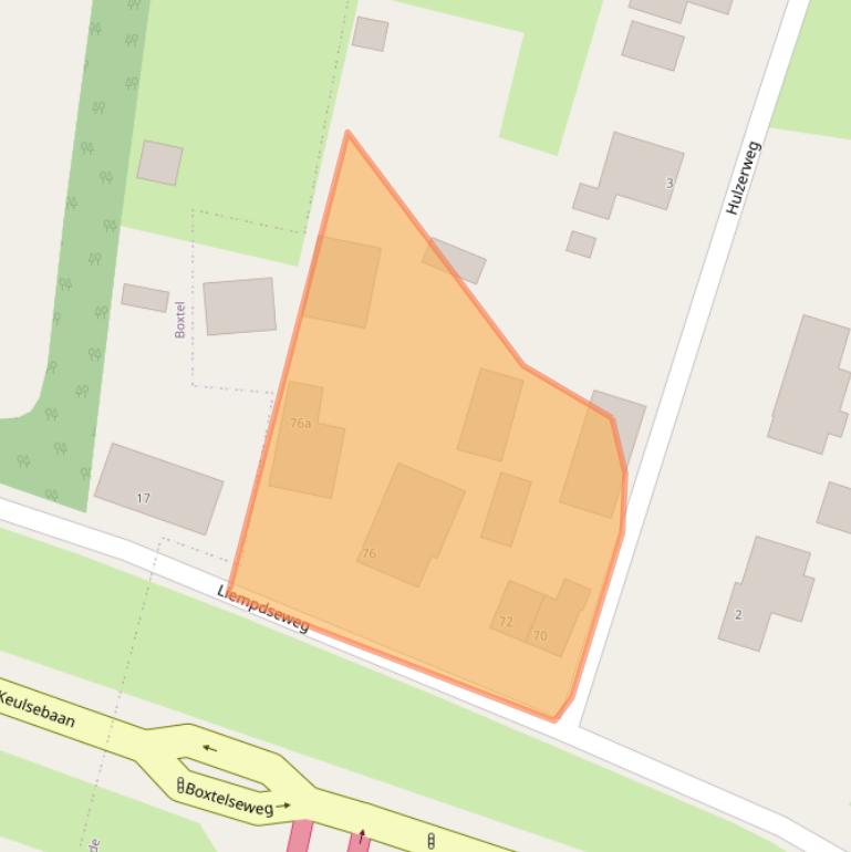 Kaart van postcodegebied 5298PB.