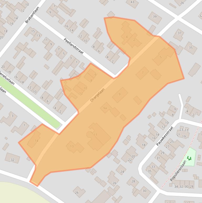 Kaart van postcodegebied 5298TG.