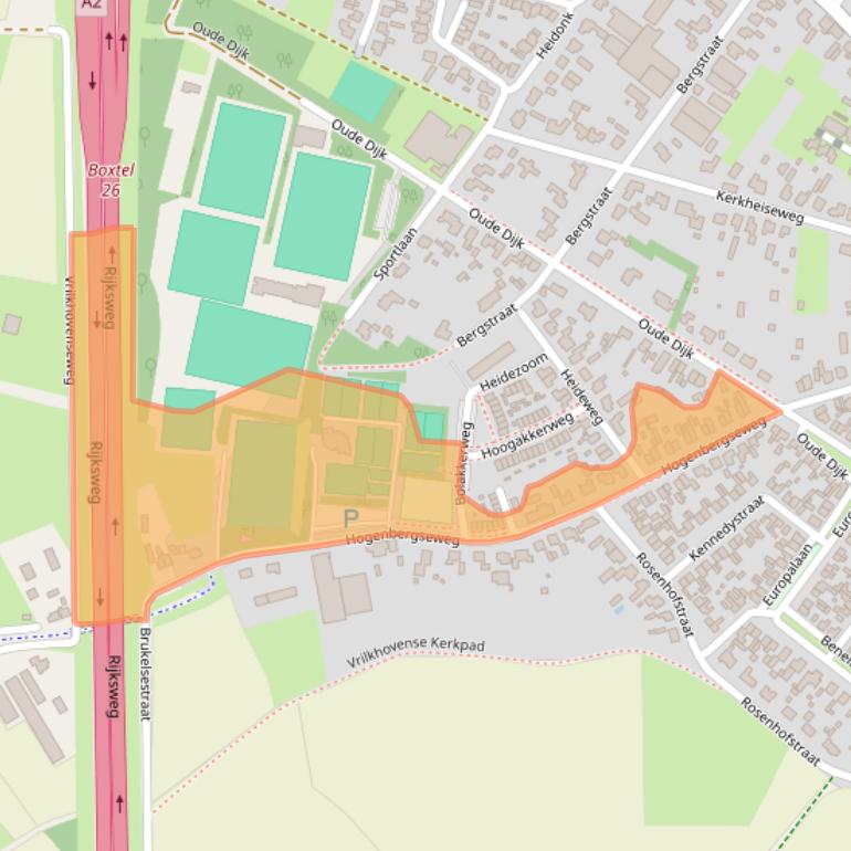 Kaart van postcodegebied 5298TT.