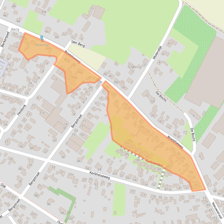 Kaart van postcodegebied 5298VA.