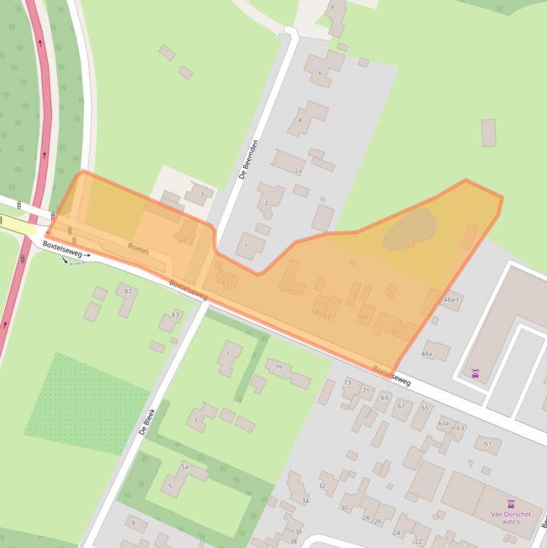 Kaart van postcodegebied 5298VD.