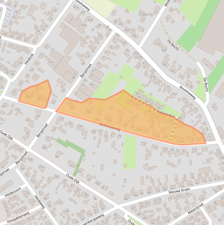 Kaart van postcodegebied 5298VG.