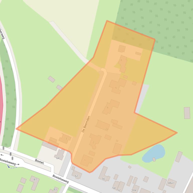 Kaart van postcodegebied 5298VT.