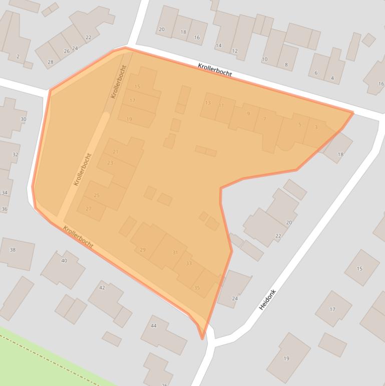 Kaart van postcodegebied 5298WB.