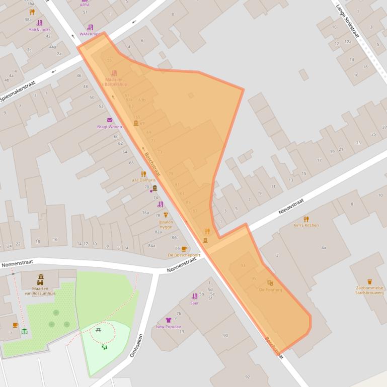 Kaart van postcodegebied 5301AC.