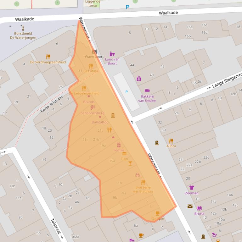 Kaart van postcodegebied 5301AH.