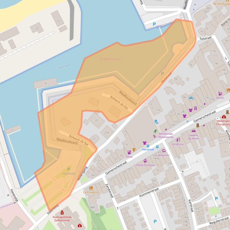 Kaart van postcodegebied 5301AV.
