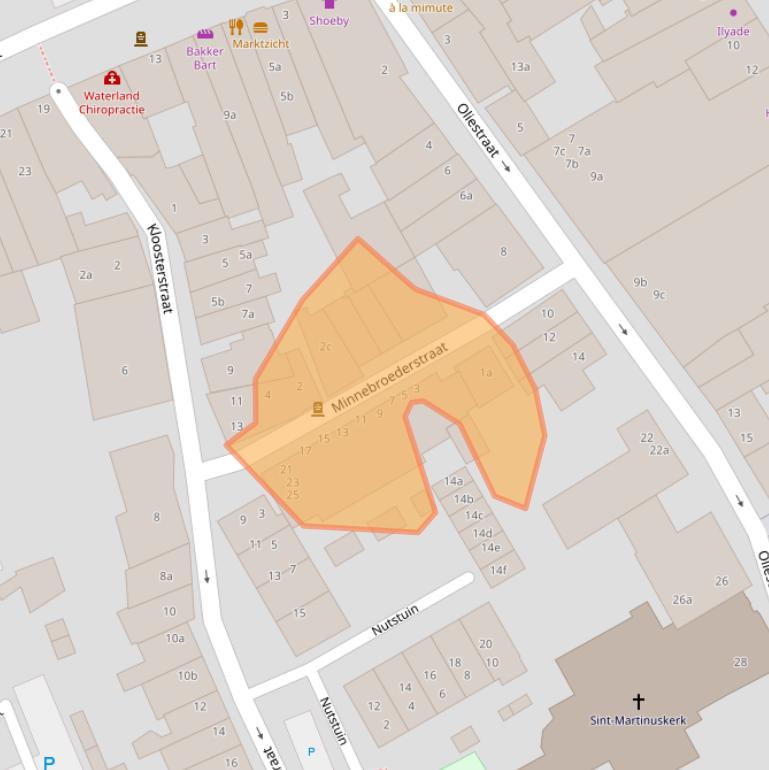 Kaart van postcodegebied 5301AZ.