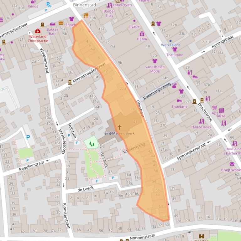 Kaart van postcodegebied 5301BB.