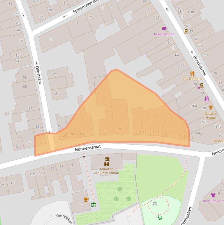 Kaart van postcodegebied 5301BJ.