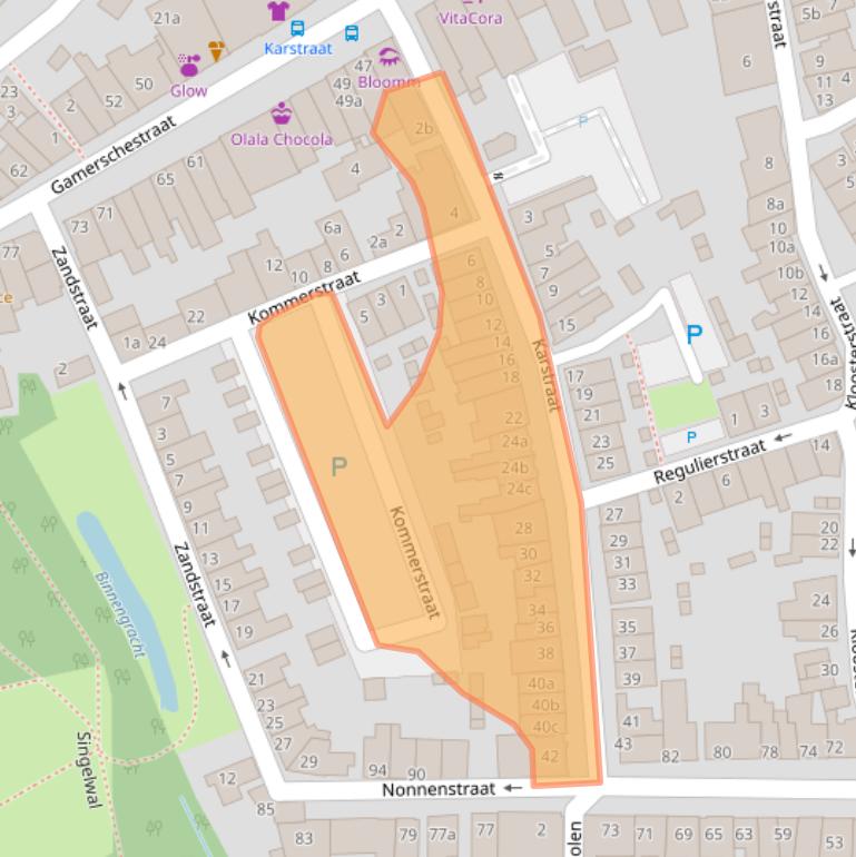 Kaart van postcodegebied 5301BR.