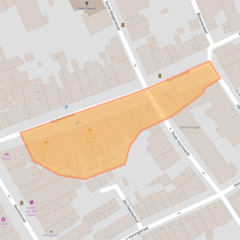 Kaart van postcodegebied 5301CC.