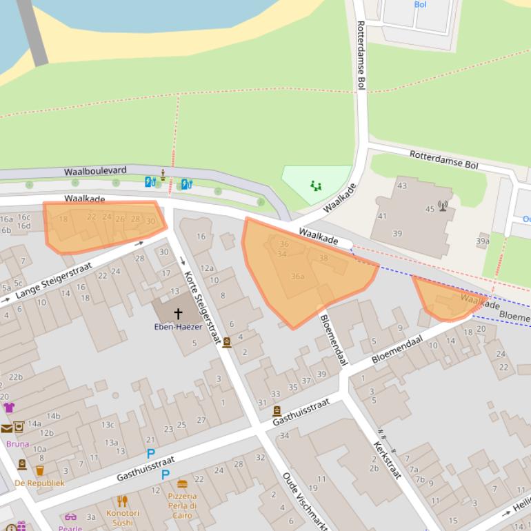 Kaart van postcodegebied 5301CJ.