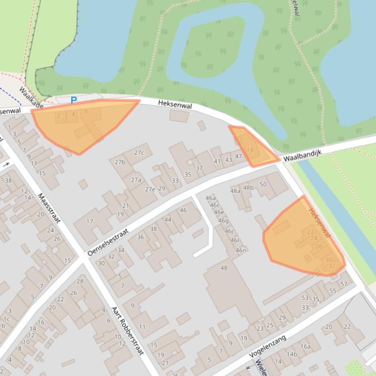 Kaart van postcodegebied 5301CM.