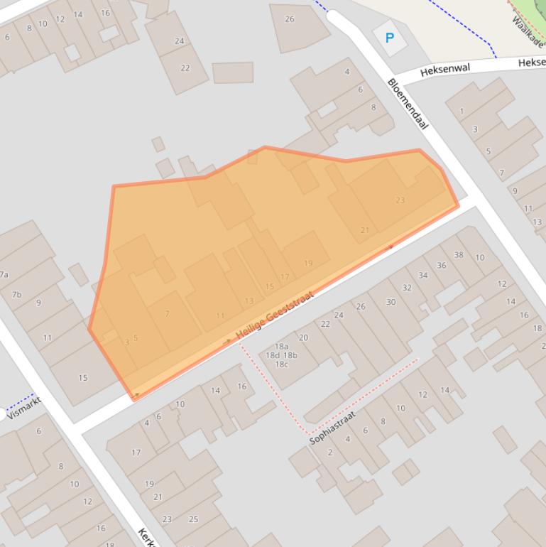 Kaart van postcodegebied 5301CP.