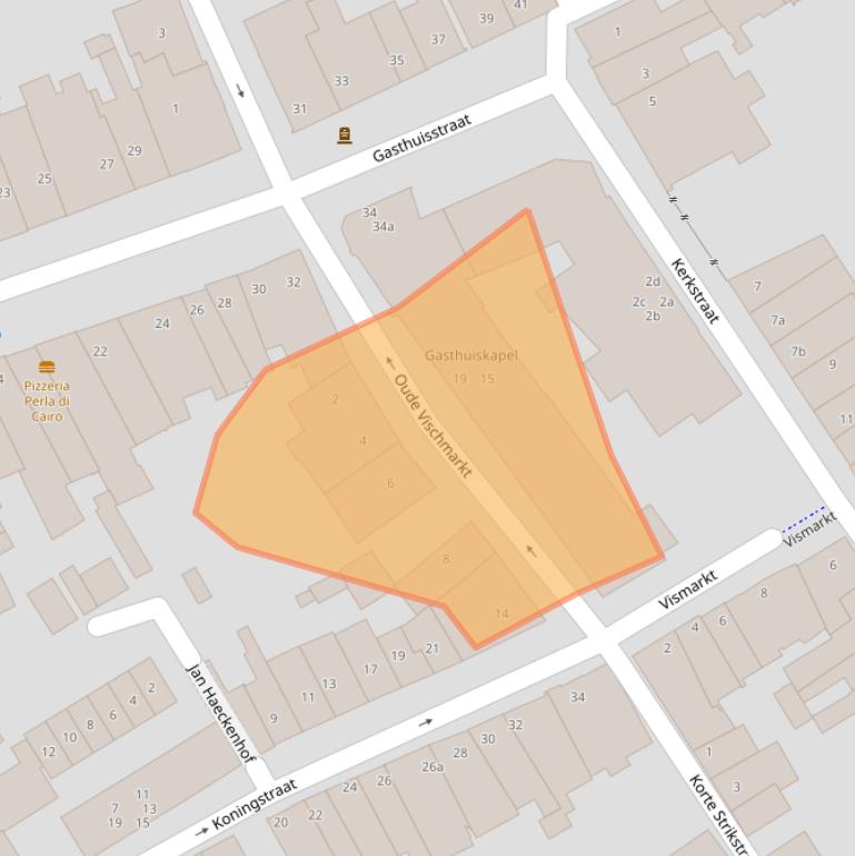 Kaart van postcodegebied 5301CZ.