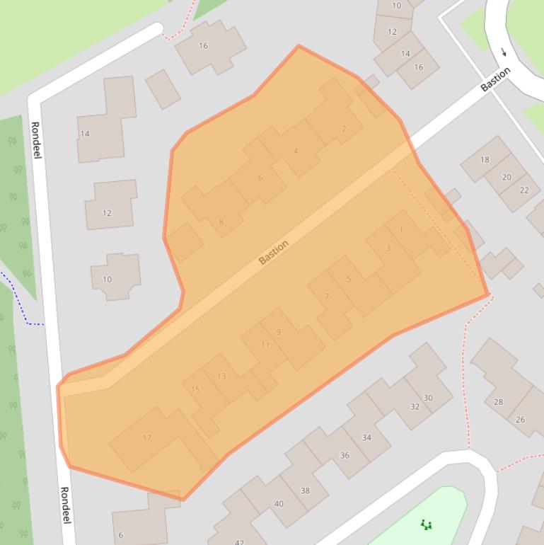 Kaart van postcodegebied 5301DE.