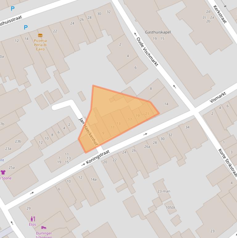 Kaart van postcodegebied 5301EA.