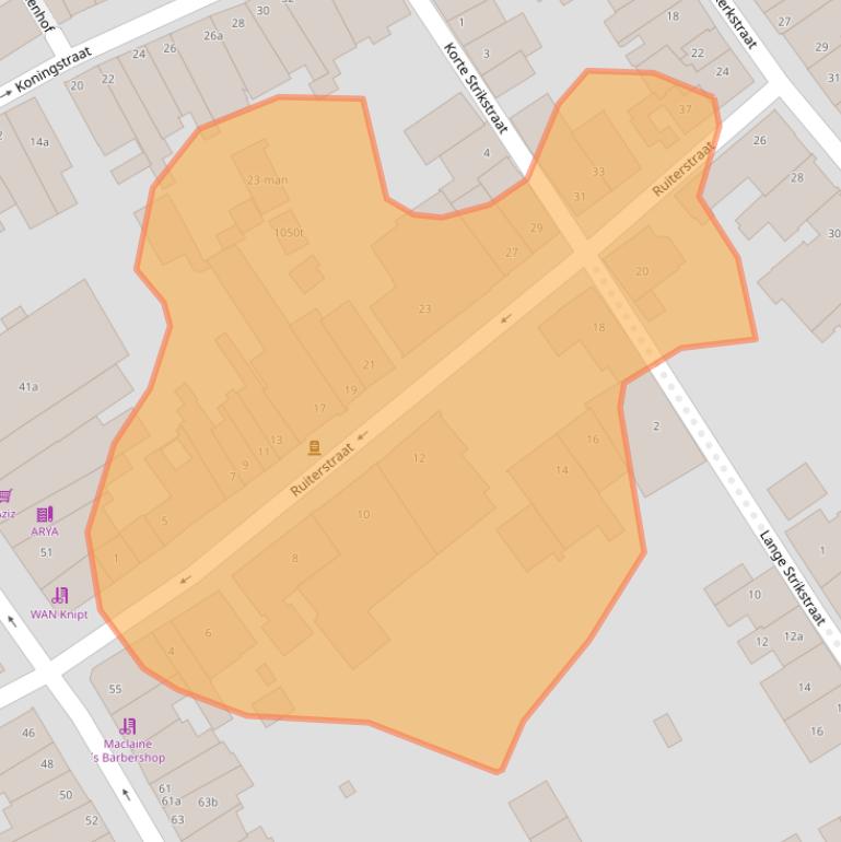 Kaart van postcodegebied 5301ED.