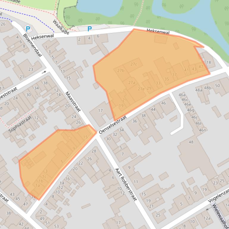 Kaart van postcodegebied 5301EN.