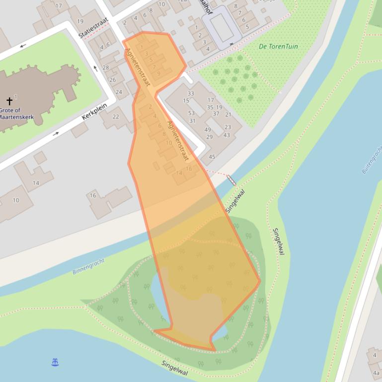 Kaart van postcodegebied 5301ES.