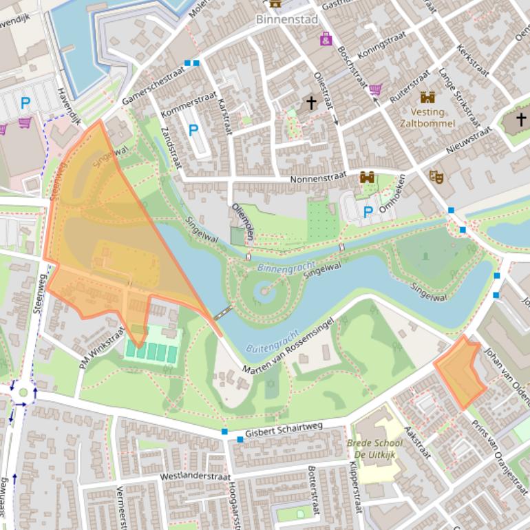 Kaart van postcodegebied 5301HC.